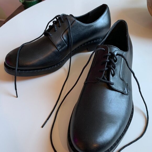 Jimmy Choo Black Oxford Shoe sz 40.5 - Picture 2 of 5